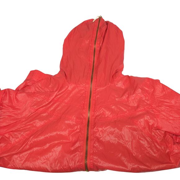 Bernardo Medium Full Face Zipper Hood Nylon Jacket Windbreaker Coral Outdoors - Picture 6 of 14